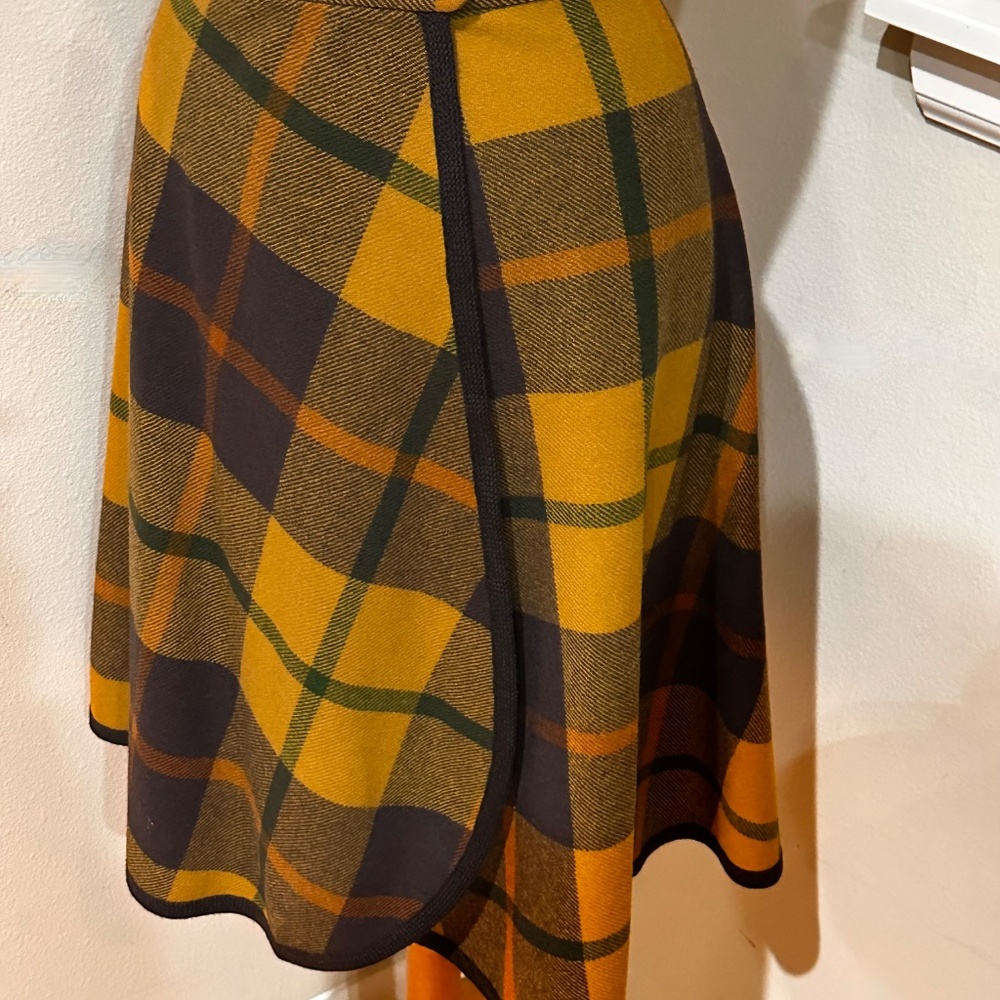 1950s Pendleton Wrap Around Bias Cut Skirt Block Plaid Wool, XS - S Size - Picture 9 of 11